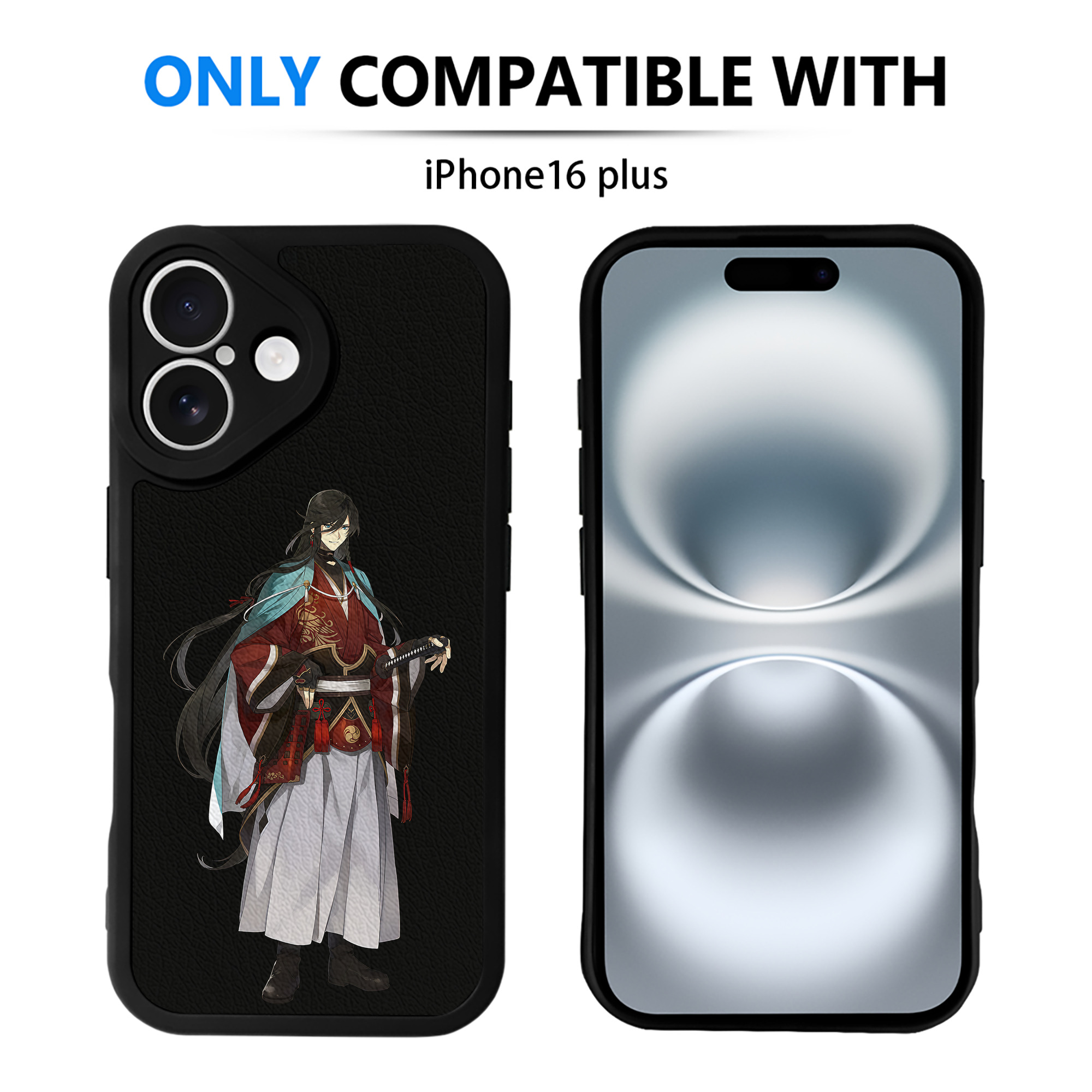（画像用） 刀剣乱舞 Touken Ranbu 【iPhone 16シリーズ対応】シリコンスマホケース（レザー調） 材質：シリコン